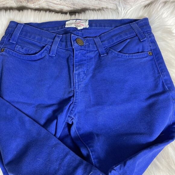 Current/Elliott Royal Blue Skinny Crop Jeans Sz 25 - Picture 5 of 7